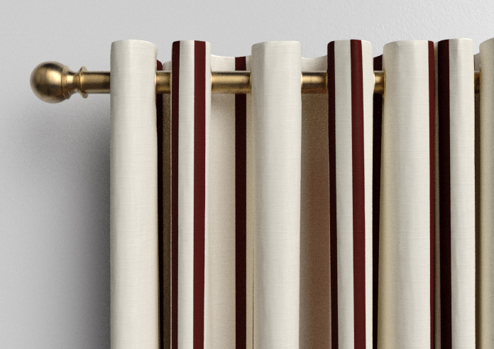 Winnies Stripe, Russet - Made to Measure Curtains - Image 12